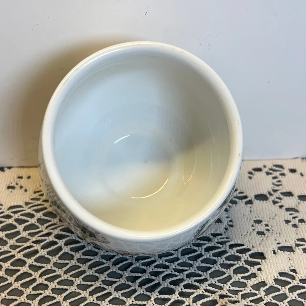 Botanic Garden Portmeirion Sugar Pot Gossypium Design Vintage Ceramic Bowl 4inch - Picture 6 of 8